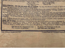 Load image into Gallery viewer, Rare Historical Kerchief Handkerchief Wreck Of Titanic Memorial 1912