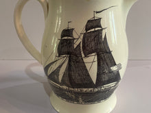 Load image into Gallery viewer, Staffordshire Creamware Liverpool Pitcher Apotheosis Washington American Ship