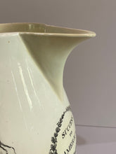 Load image into Gallery viewer, Staffordshire Creamware Liverpool Pitcher Map of East Coast Warren Poem