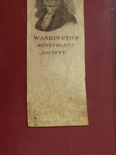 Load image into Gallery viewer, Early 19th Century Washington Benevolent Society Ribbon Ca. 1812