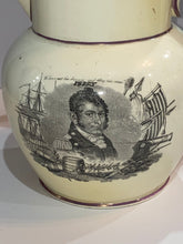 Load image into Gallery viewer, Staffordshire War of 1812 Pitcher Perry and Jones Large Size
