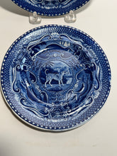 Load image into Gallery viewer, Staffordshire Blue Transfer Plate Quadruped Spotted Dog Ca. 1825