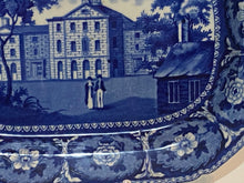 Load image into Gallery viewer, Historical Staffordshire Blue Small Platter Court House Boston