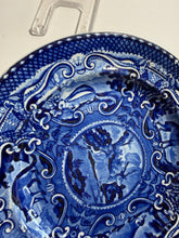 Load image into Gallery viewer, Staffordshire Blue Transfer Quadrupeds Plate Antelope Ca. 1825