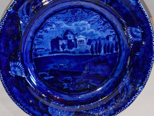 Load image into Gallery viewer, Historical Staffordshire Blue Plate Capital At Washington Ca. 1825