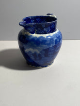 Load image into Gallery viewer, Historical Staffordshire Blue Pitcher Boston State House Scudder’s Museum 1825