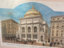 Load image into Gallery viewer, Large Folio Lithograph Print New York Clearing House Association Building