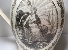Load image into Gallery viewer, Staffordshire Creamware Liverpool May Commerace Flourish Rare Liberty Ca. 1800