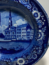 Load image into Gallery viewer, Historical Staffordshire Soup Plate Church Building Murray Street NY Ca. 1825
