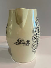 Load image into Gallery viewer, Staffordshire Creamware Liverpool Pitcher Liberty Wanton Train Poem with Chain of States Bakers Arms