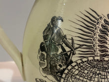 Load image into Gallery viewer, Staffordshire Creamware Liverpool Pitcher World In Planisphere Virtue and Valour Washington