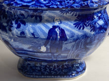 Load image into Gallery viewer, Historical Staffordshire Blue Washington Scroll In Hand Teapot Ca. 1825