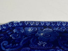 Load image into Gallery viewer, Historical Staffordshire Blue Peace And Plenty Vegetable Dish Eagle Clews 1825