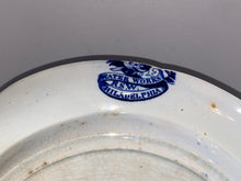 Load image into Gallery viewer, Historical Staffordshire Blue Water Works Philadelphia Plate Wagon