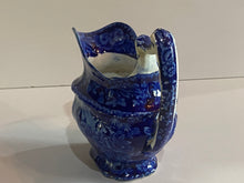 Load image into Gallery viewer, Historical Staffordshire Blue Washington with Scroll in Hand Creamer by Wood