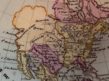 Load image into Gallery viewer, Rare Paris Porcelain Plate With Map Of North America Circa 1825 Atlas