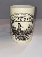 Load image into Gallery viewer, Staffordshire Creamware Liverpool Tankard Virtue and Valour Washington Ca. 1800