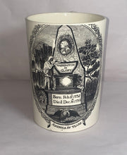 Load image into Gallery viewer, Staffordshire Creamware Liverpool Tankard Washington In Glory America In Tears