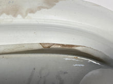 Load image into Gallery viewer, Historical Staffordshire Blue Platter Well Tree Castle Gardens Battery New York