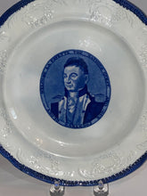Load image into Gallery viewer, Historical Staffordshire Blue Welcome Lafayette Nations Guest Dinner Plate Ca. 1825