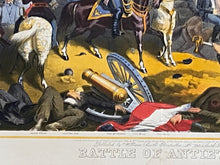 Load image into Gallery viewer, Antique Battle of Antietam Lithograph By Max Rosenfhal 1865