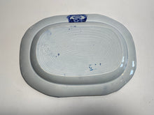 Load image into Gallery viewer, Historical Staffordshire Blue Small Platter Rabbit on the Wall Wilkie Series 1825