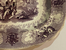 Load image into Gallery viewer, Historical Staffordshire Mulberry Transfer Texian Campaign Small Platter