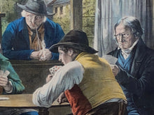 Load image into Gallery viewer, Original N. Currier & Ives Print The Rubber - Put To His Trumps Medium Playing Cards