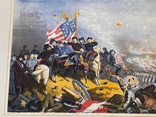 Load image into Gallery viewer, Antique Battle of Antietam Lithograph By Max Rosenfhal 1865