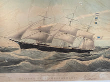 Load image into Gallery viewer, Original N. Currier & Ives Print Large Folio Clipper Ship Dreadnought 1854