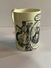 Load image into Gallery viewer, Staffordshire Creamware Liverpool Marquis Cornwallis Tankard Mug Ca. 1800 Rare