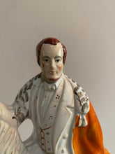 Load image into Gallery viewer, Staffordshire Historical Abraham Lincoln Figure On Horseback Ca. 1840’s Huge