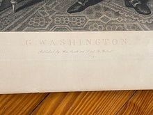 Load image into Gallery viewer, Large Folio 19th Century Engraving Of George Washington President Gilbert Stuart
