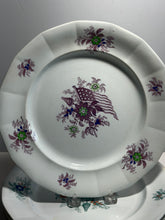 Load image into Gallery viewer, Staffordshire Mulberry Green Transfer Liberty Cap Patriotic Flag 3 Dinner Plates 1840