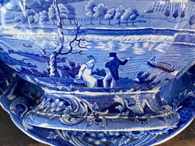 Load image into Gallery viewer, Historical Staffordshire Blue Soup Tureen Fairmount Near Philadelphia Ca. 1825