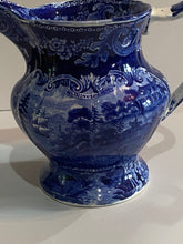 Load image into Gallery viewer, Historical Staffordshire Blue Mount Vernon Pitcher General Washington