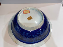 Load image into Gallery viewer, Historical Staffordshire Blue Wash Bowl Arms Of Maryland Ca. 1825 Transfer