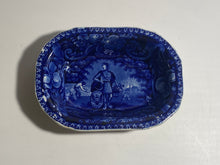 Load image into Gallery viewer, Historical Staffordshire Blue Peace And Plenty Vegetable Dish Eagle Clews 1825