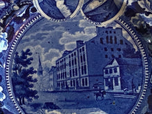 Load image into Gallery viewer, Historical Staffordshire City Hotel 2 Medallion Plate Erie Canal
