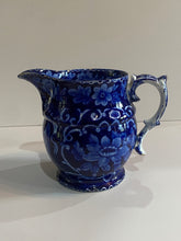 Load image into Gallery viewer, Historical Staffordshire Blue Pitcher Seal of United States Adams