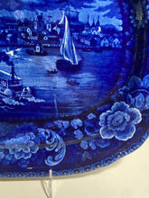 Load image into Gallery viewer, Historical Staffordshire Blue Platter Detroit Michigan Ca. 1825 Rare