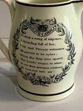 Load image into Gallery viewer, Staffordshire Creamware Liverpool Pitcher Queen Caroline British Royalty 1800’s