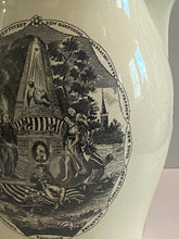 Load image into Gallery viewer, Staffordshire Creamware Liverpool Pitcher Washington Memorial with Chain of States And Peace and Plenty