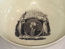 Load image into Gallery viewer, Staffordshire Creamware Liverpool Bowl Long Live The President Washington 1790’s