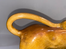 Load image into Gallery viewer, Staffordshire Pearlware Lion Mantle Figure With Globe Ca. 1820’s
