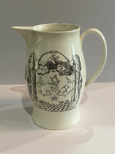 Load image into Gallery viewer, Staffordshire Creamware Liverpool Pitcher With American Ship Large Eagle Shield