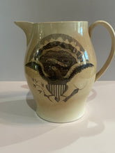 Load image into Gallery viewer, Staffordshire Creamware Liverpool Pitcher Large Seal of the United States with Liberty and Independence Washington Poem