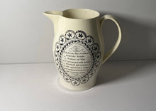 Load image into Gallery viewer, Staffordshire Creamware Liverpool Pitcher Bakers Arms Chain Of States Liberty