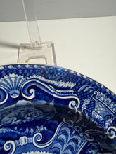 Load image into Gallery viewer, Staffordshire Blue Transfer Soup Plate Tibetan Mule Deer Ca.