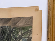Load image into Gallery viewer, Original Currier & Ives Print Home From The Brook Lucky Fisherman Large Folio